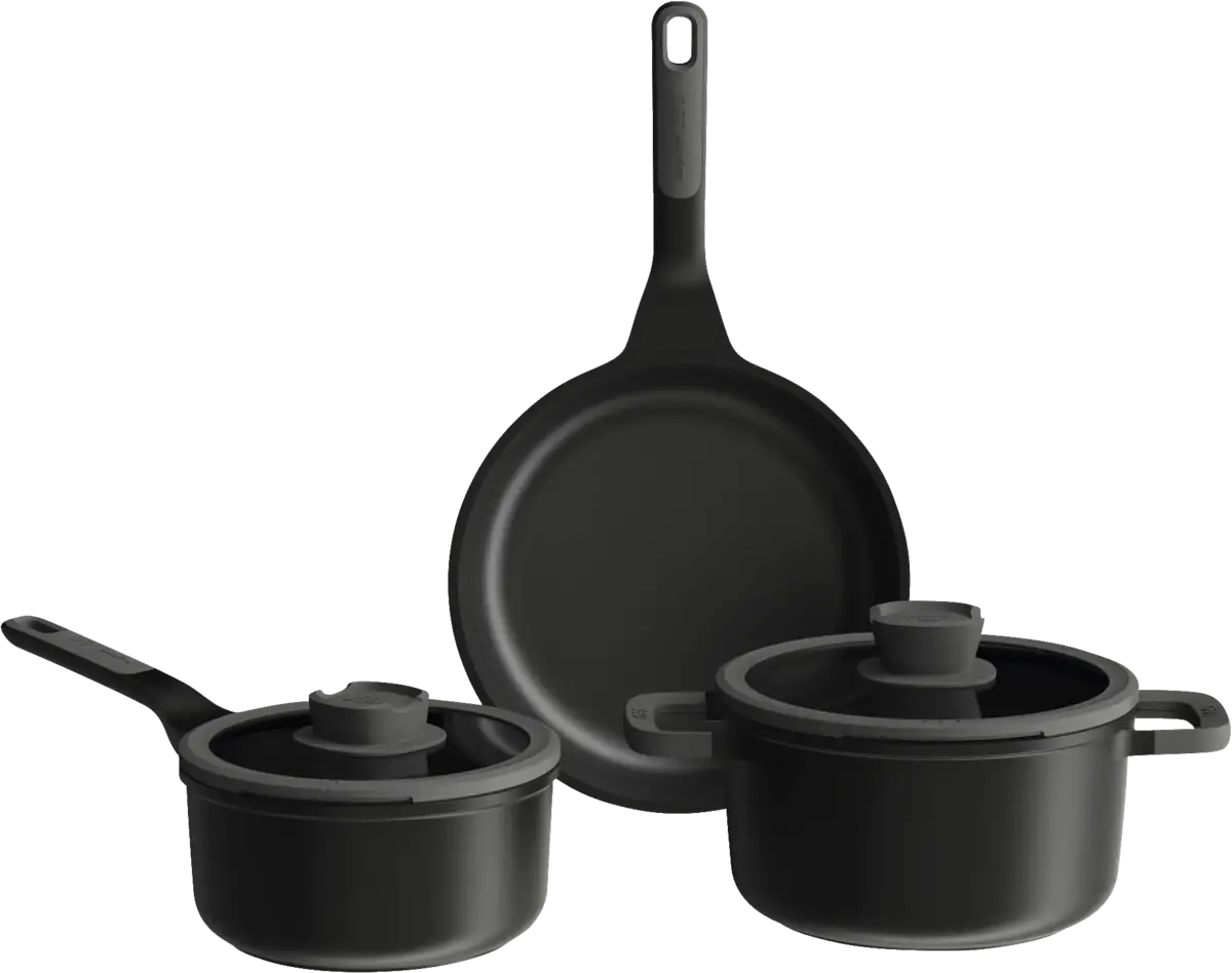 Leo - 5-delige pannenset Stone+