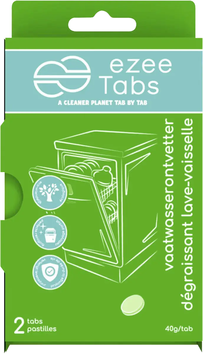 Ezee Tabs Vaatwasserreiniger-Ontvetter, 2 tabs - 40g