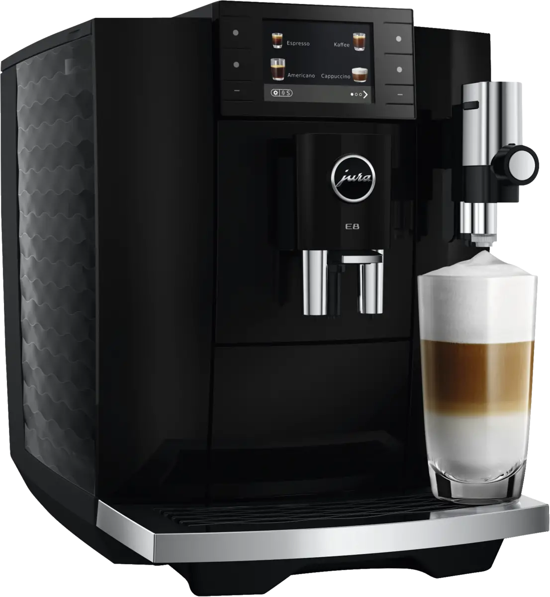 E8 (ED), 27 Spezialitäten, Hot+Light Brew, Energiesparmodus