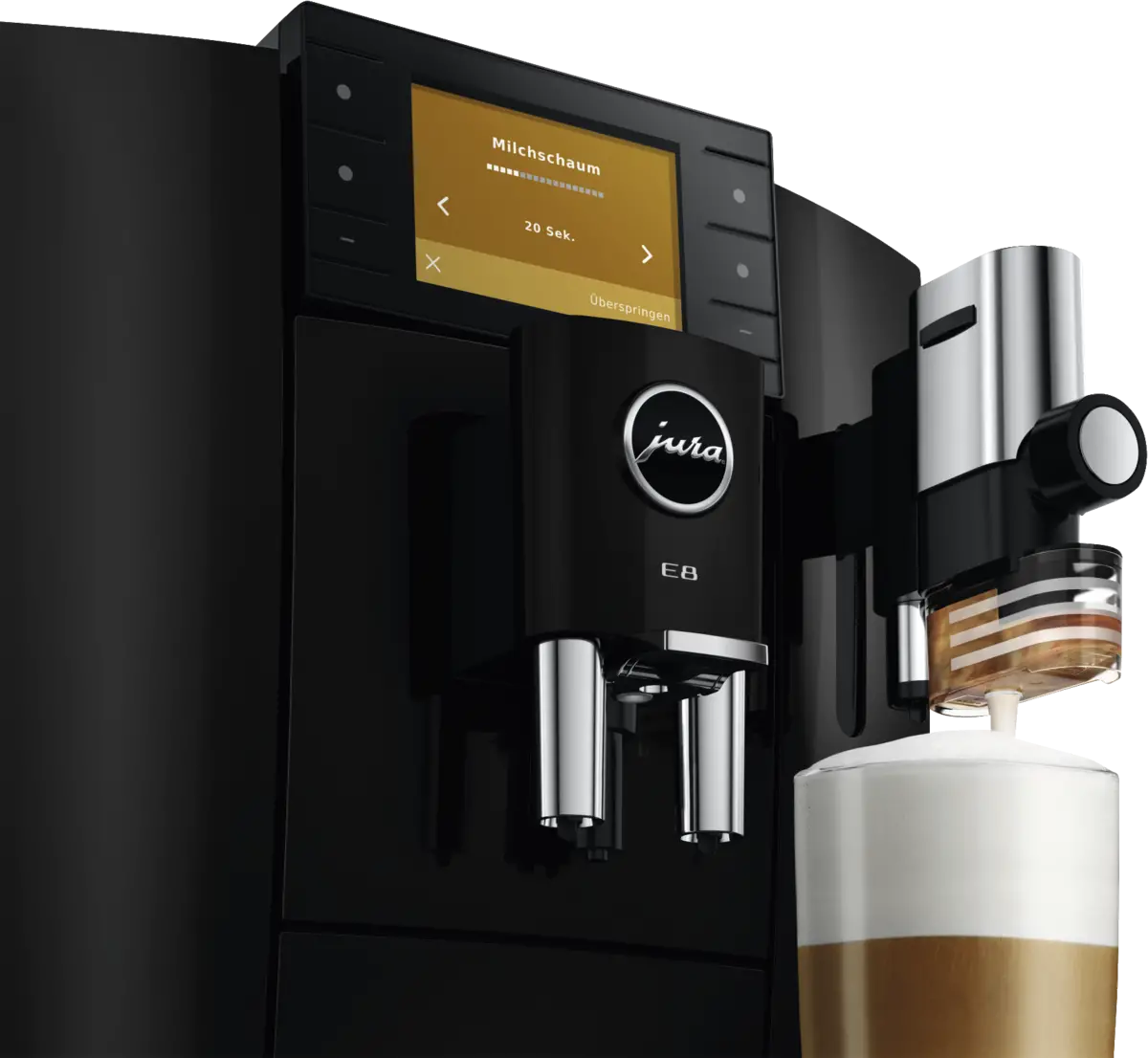 E8 (ED), 27 Spezialitäten, Hot+Light Brew, Energiesparmodus