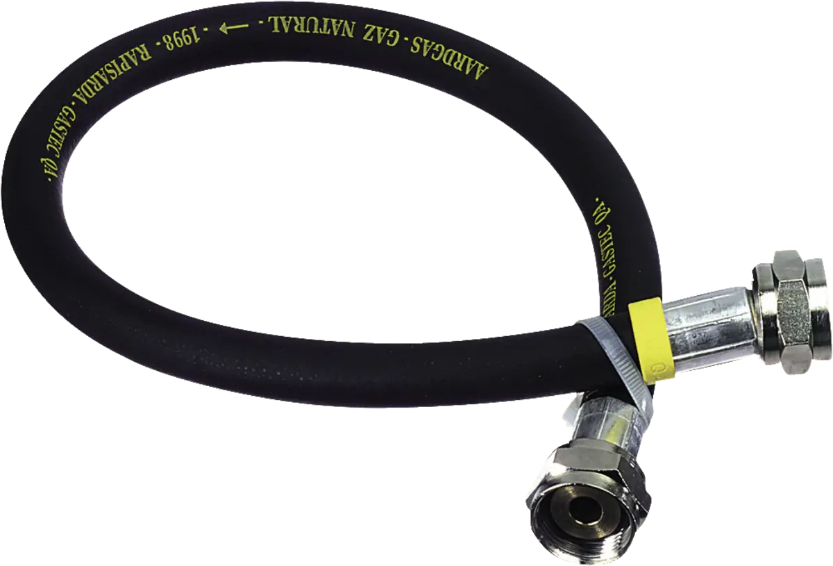 GASSLANG 100CM ALU.KOPP. BL