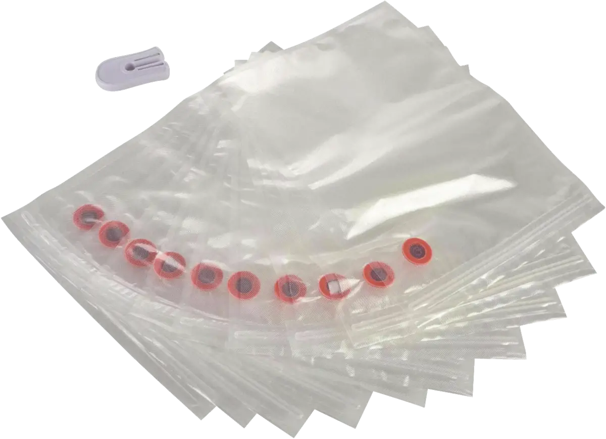 Zip Vacuum opberzakken 10st. herbruikbaar 26x35cm