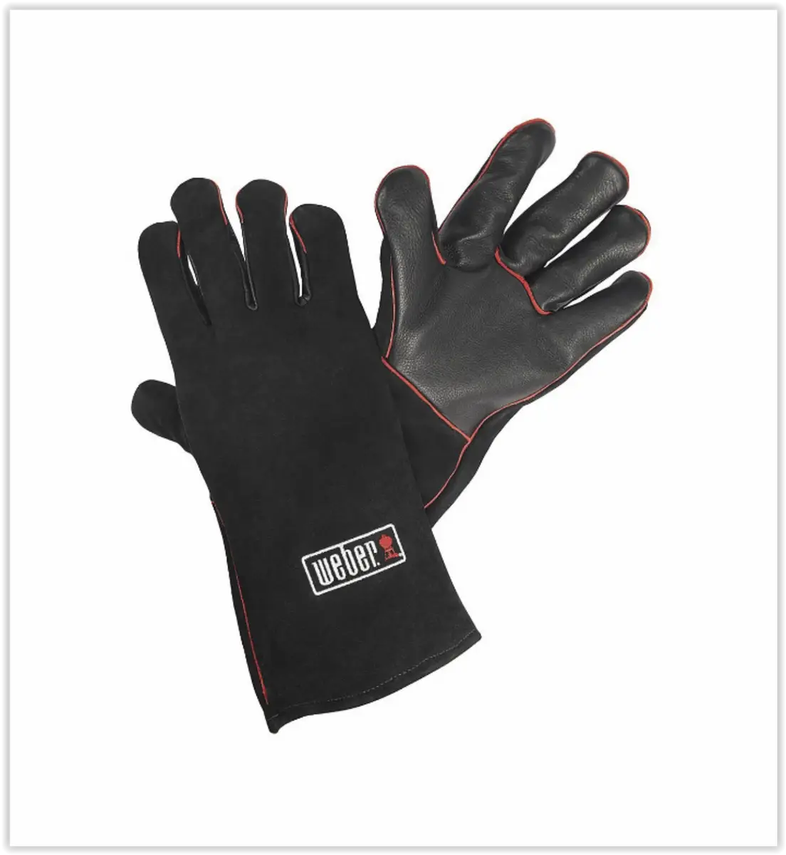 Leren barbecuehandschoenen
