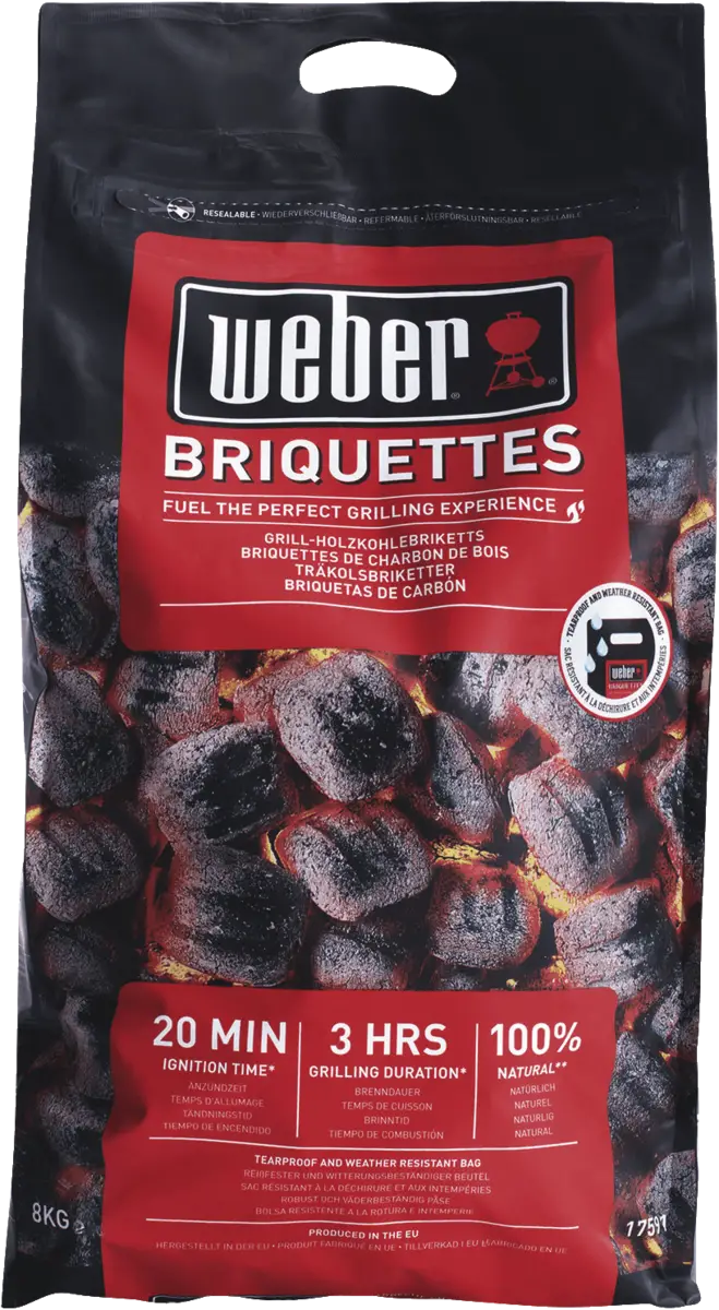 Weber Briketten 8 kg bij afname van 1 pallet