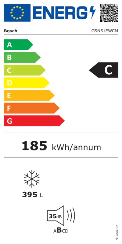 Bosch GSN51EWCM energielabel