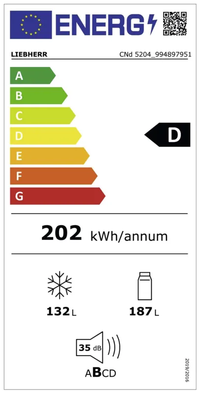 Liebherr CNd 5204-22 energielabel