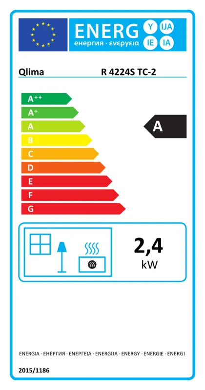 Qlima R 4224S TC-2 energielabel