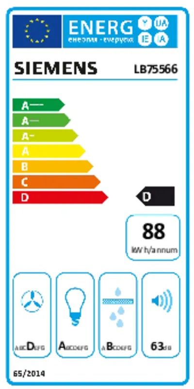 Siemens LB75566 energielabel