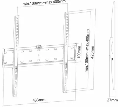 FPMA-W300BLACK Flat Screen Wall Mount (fixed) (32 - 55 inch)