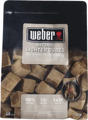 Weber Weber Aanmaakblokjes, 48 stuks, bruin, ecologisch
